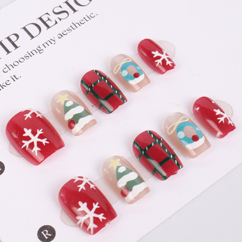 Holiday-Themed Decorative Press-On Nail Set Stornfield