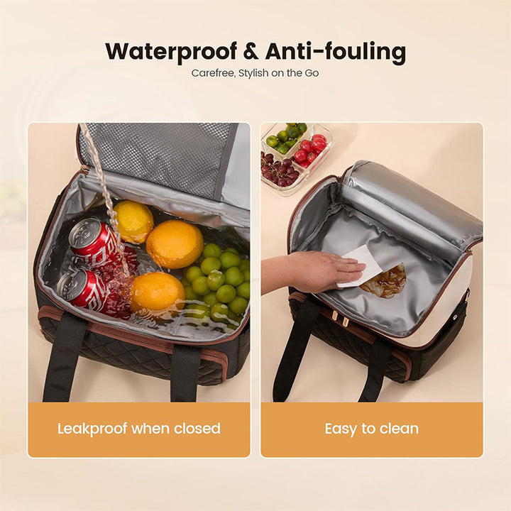 Elegant cooler bag with practical drink holder Stornfield