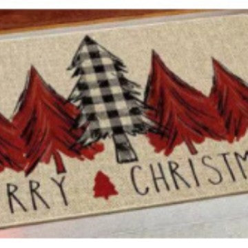 Festive Holiday-Themed Welcome Mat for Home