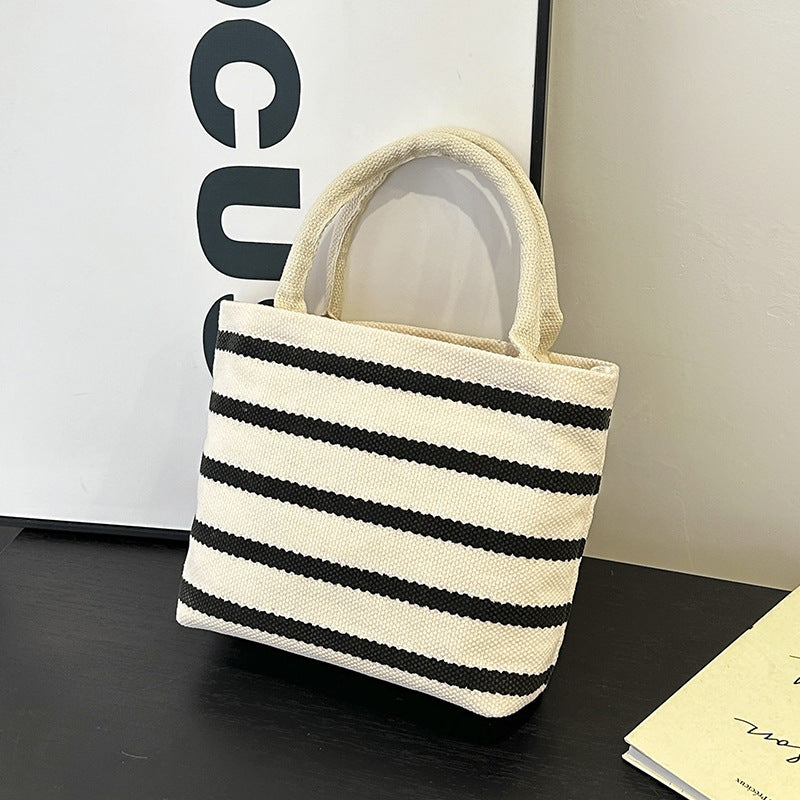 WoStriped Canvas Tote Bag Stornfield