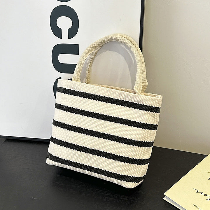 WoStriped Canvas Tote Bag Stornfield