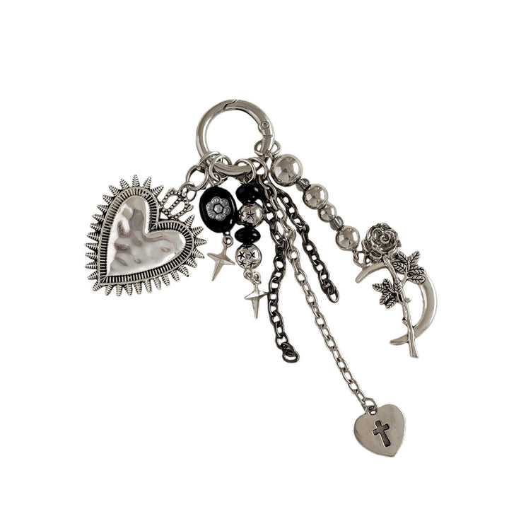 Keychain with heart and floral motif Stornfield