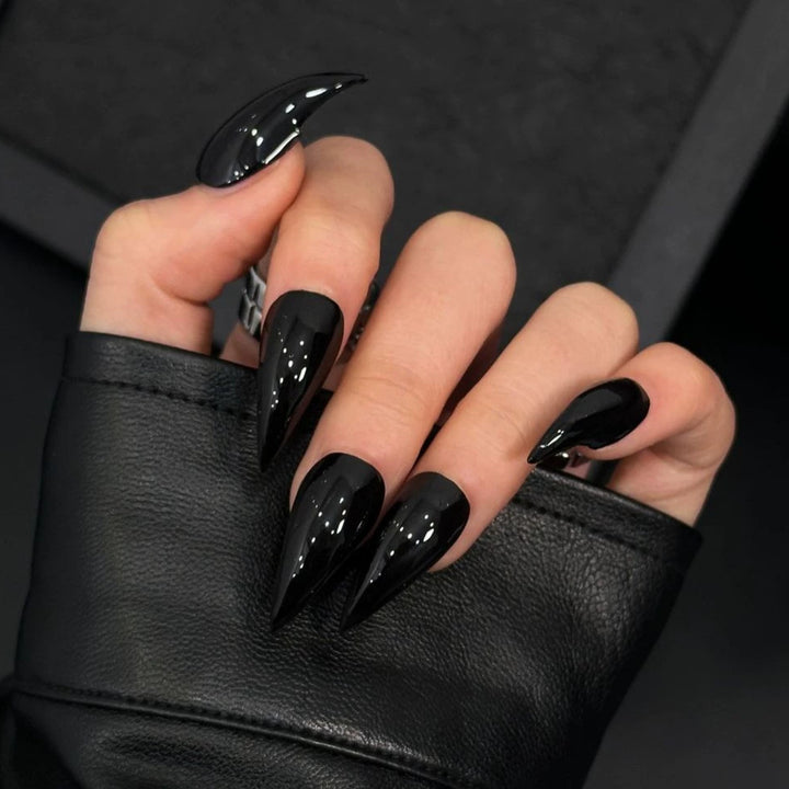 Glossy Stiletto Press-On Nail Extensions