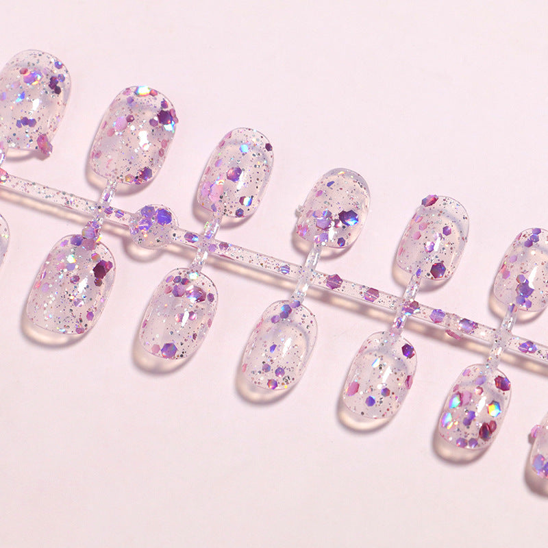 Glitter-Infused Press-On Nail Tips Stornfield