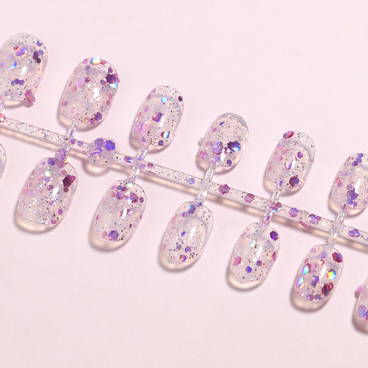 Glitter-Infused Press-On Nail Tips Stornfield