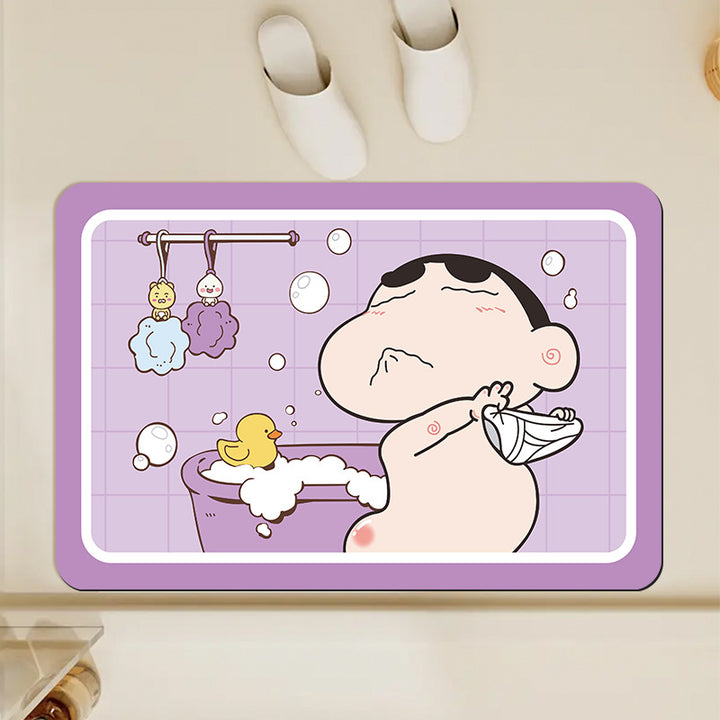 Cartoon Bear-Themed Non-Slip Bath Mat