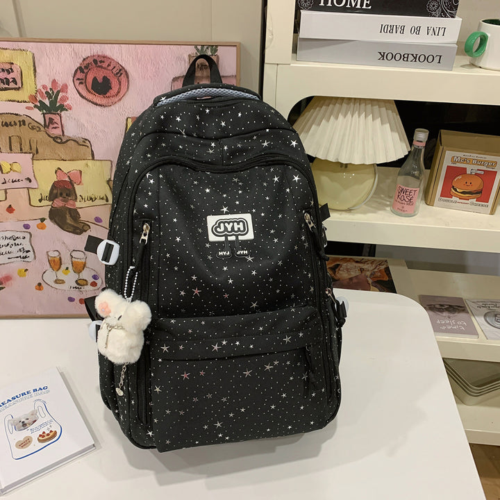 Star-Print Fashion School Backpack Stornfield