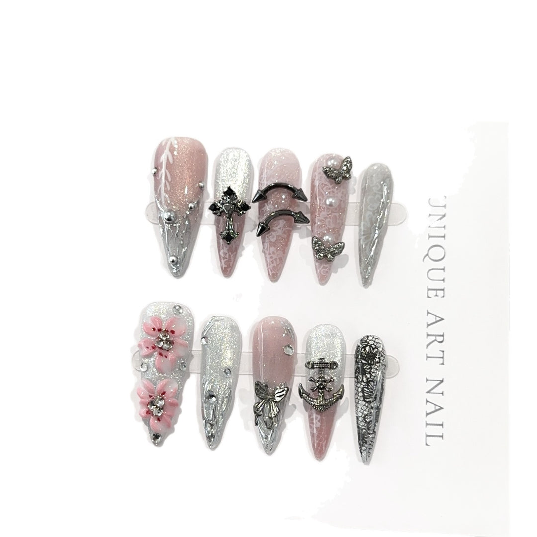Decorative Press-On Nail Set