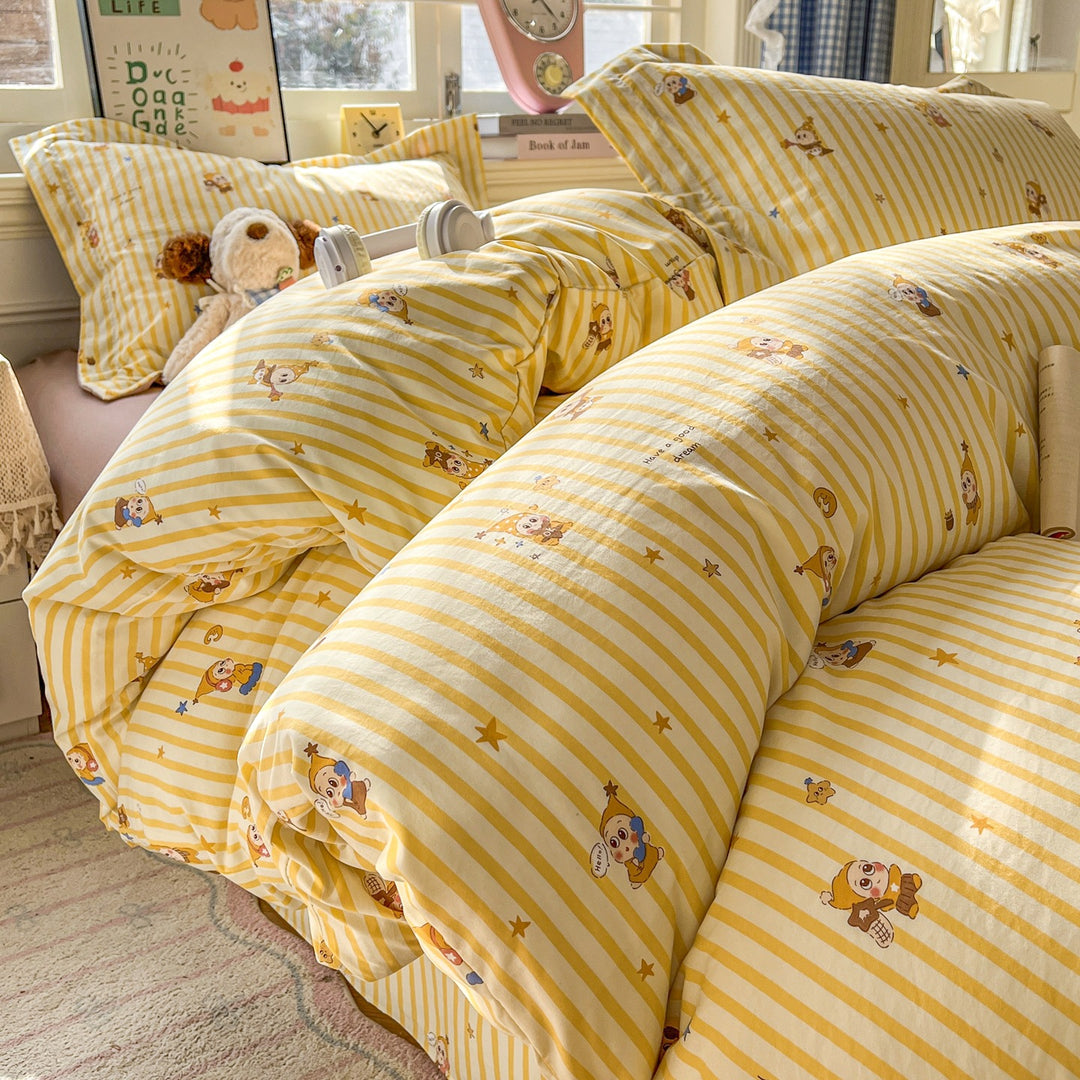 Soft Cotton Floral Pattern Bedding Set