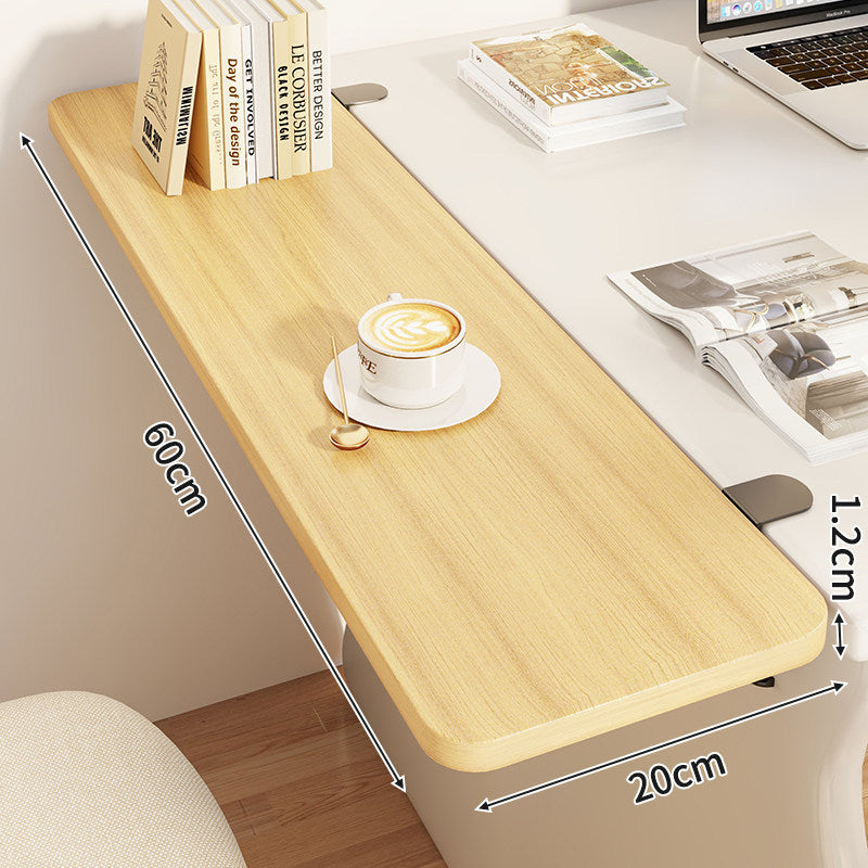 Compact Wall-Mounted Foldable Clamp-On Desk Shelf