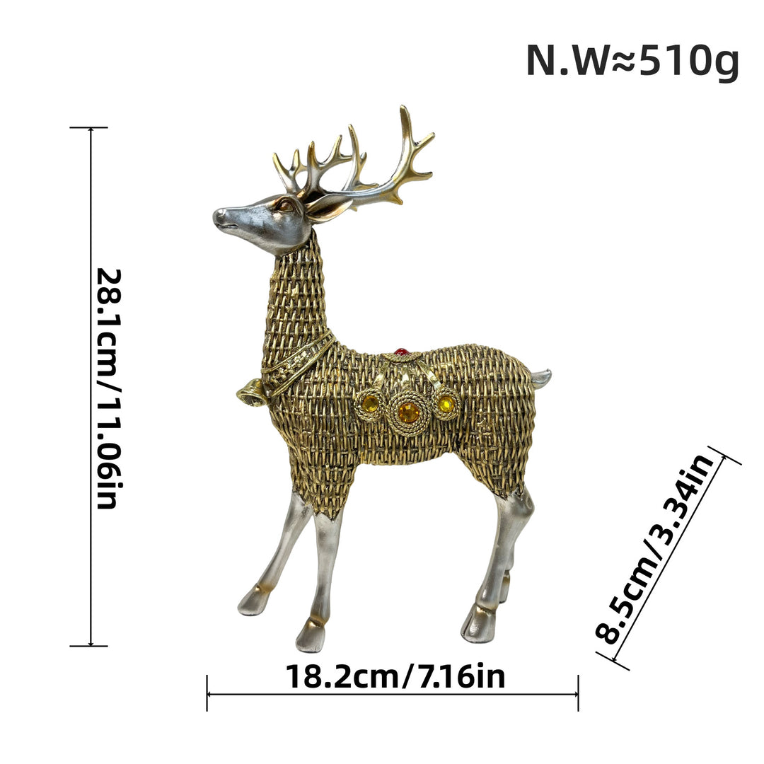 Decorative deer figure with glitter details Stornfield