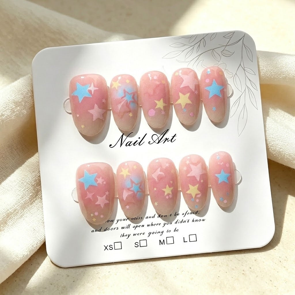 Starry Design Press-On Nails
