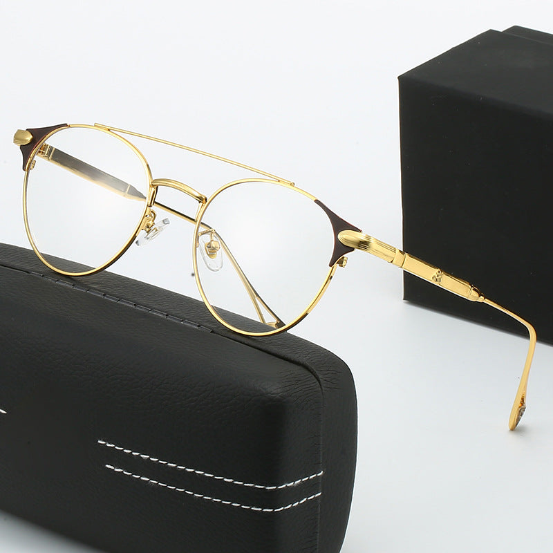 Women's round vintage sunglasses with high-quality metal frame and durable design Stornfield