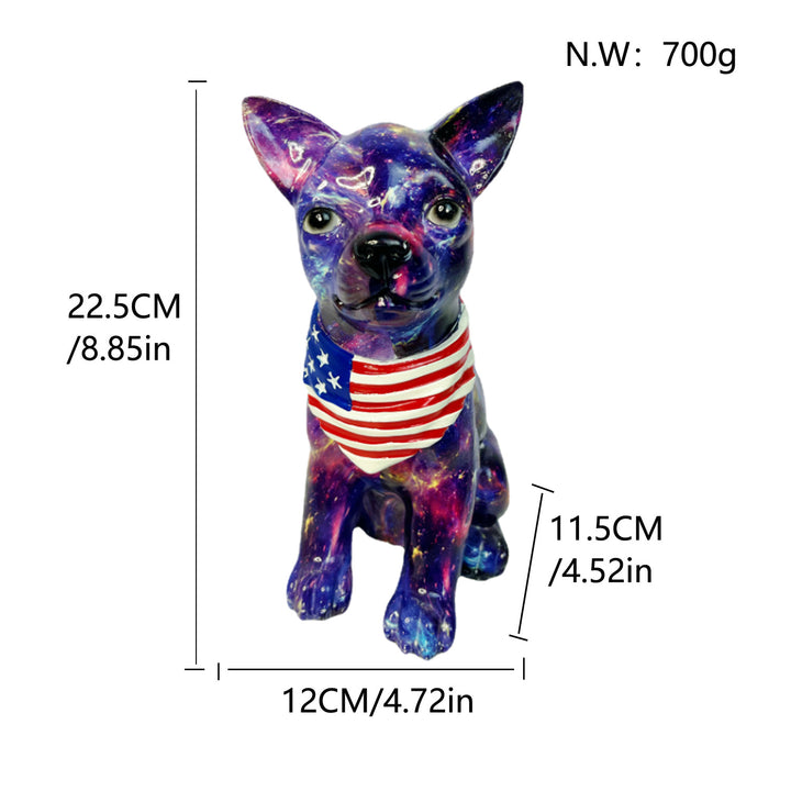 Colorful decorative figure of a dog in modern design Stornfield