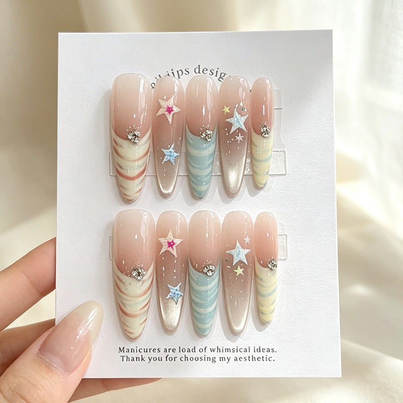 Whimsical Nail Art Press-On Set Stornfield