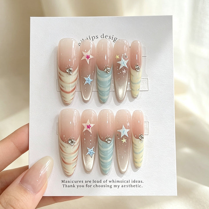 Whimsical Nail Art Press-On Set Stornfield