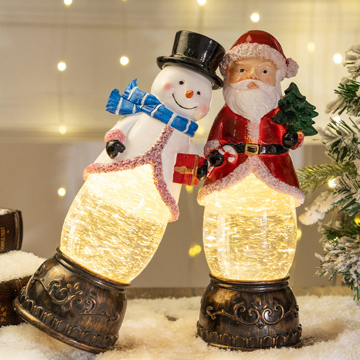 Light-Up Snowman Figurine
