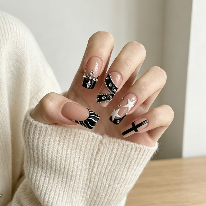 Ornate Decorative Acrylic Nail Enhancements Stornfield