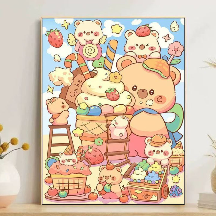 Cute Cartoon Dessert-Themed Wall Art Stornfield