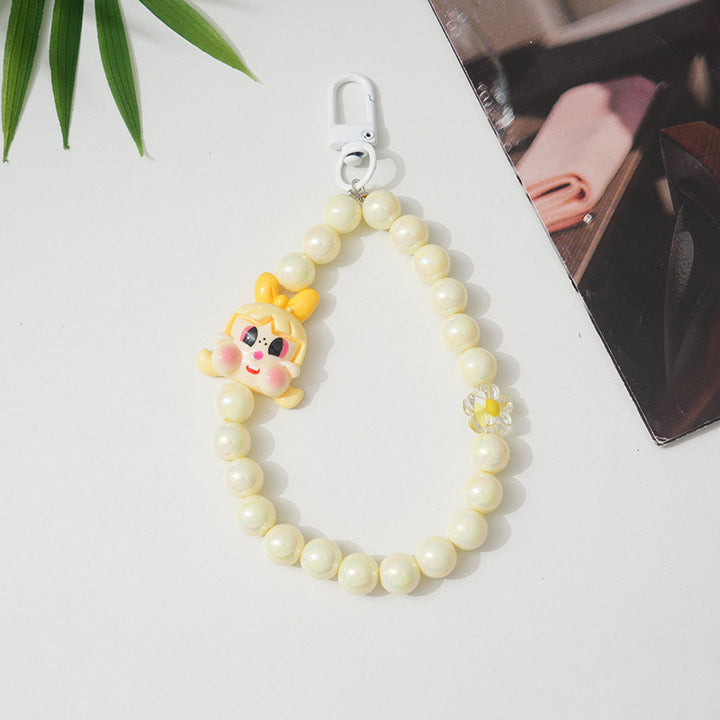 Cartoon-Themed Beaded Keychain Stornfield