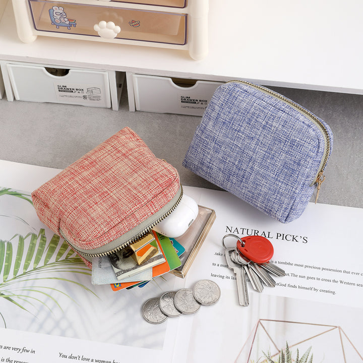 Compact Zippered Coin Purse