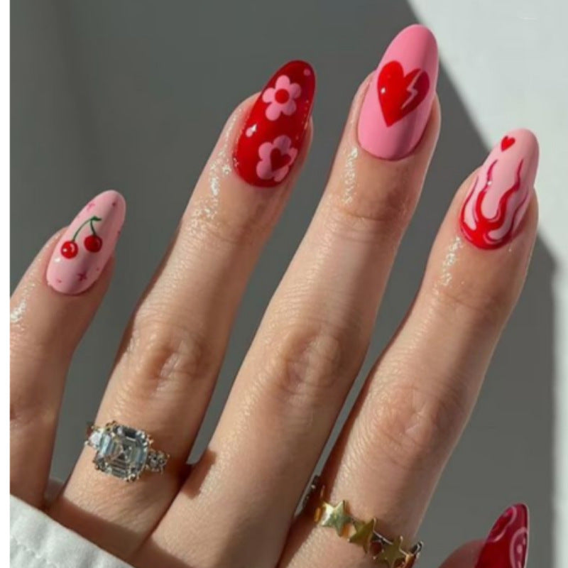 Artistic Press-On Nail Design Set Stornfield
