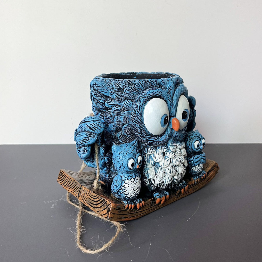 Owl-shaped decorative flower pot Stornfield