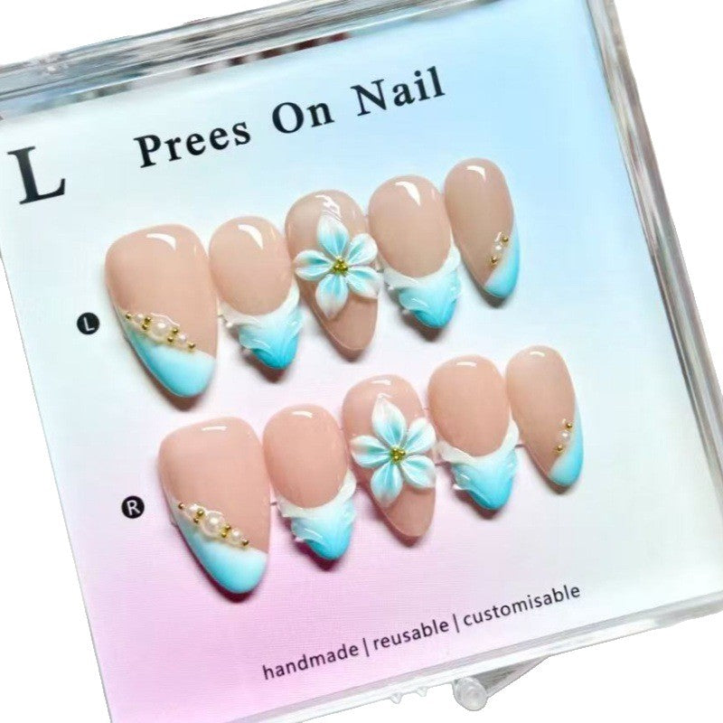 Elegant artificial nails with floral accents Stornfield