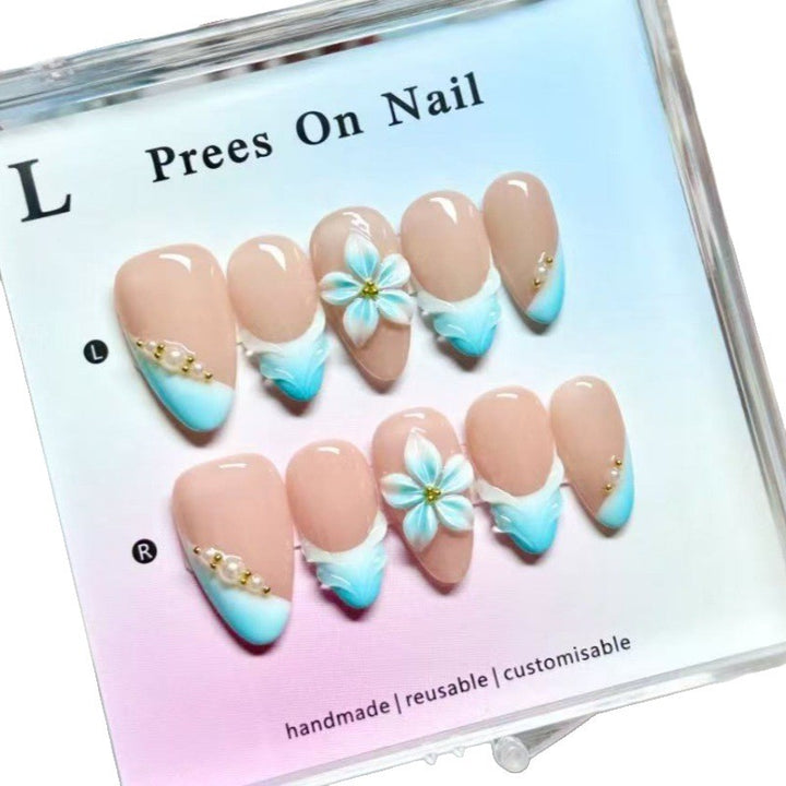 Elegant artificial nails with floral accents Stornfield
