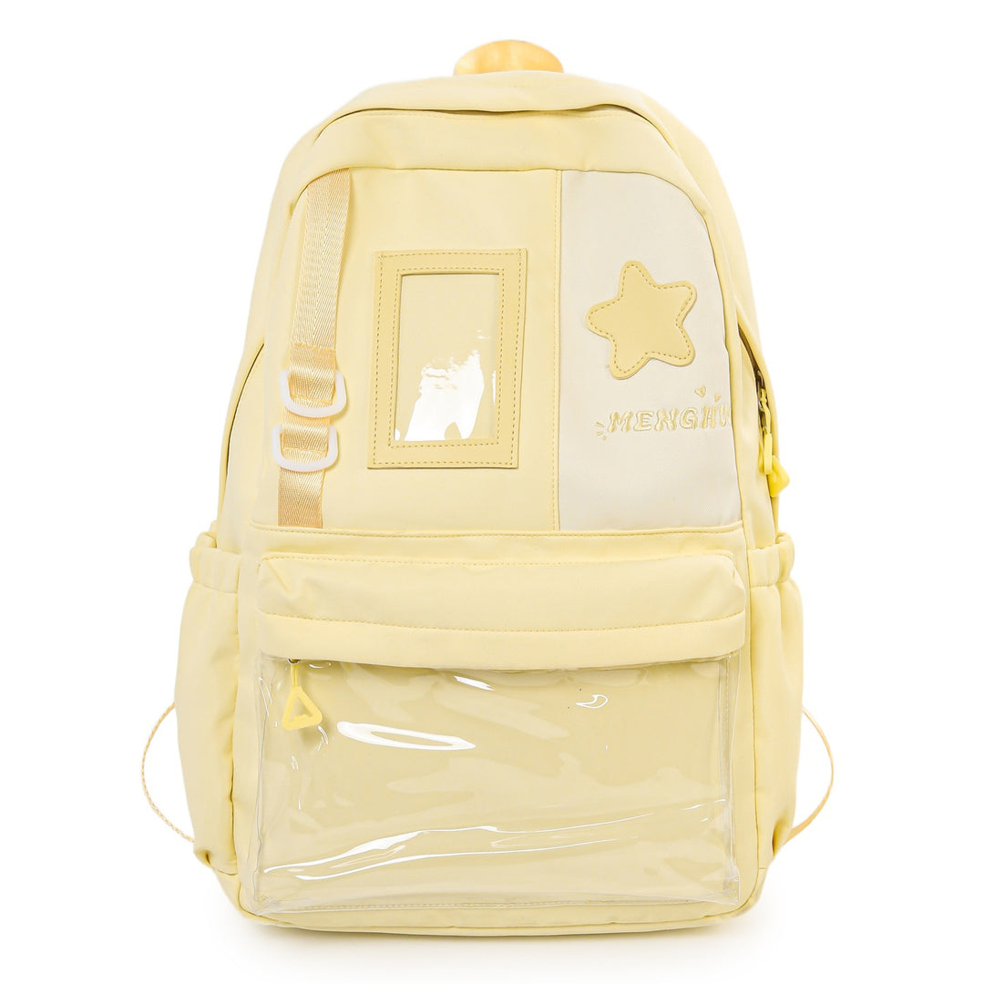 Cozy Plush Star-Embellished Backpack Stornfield