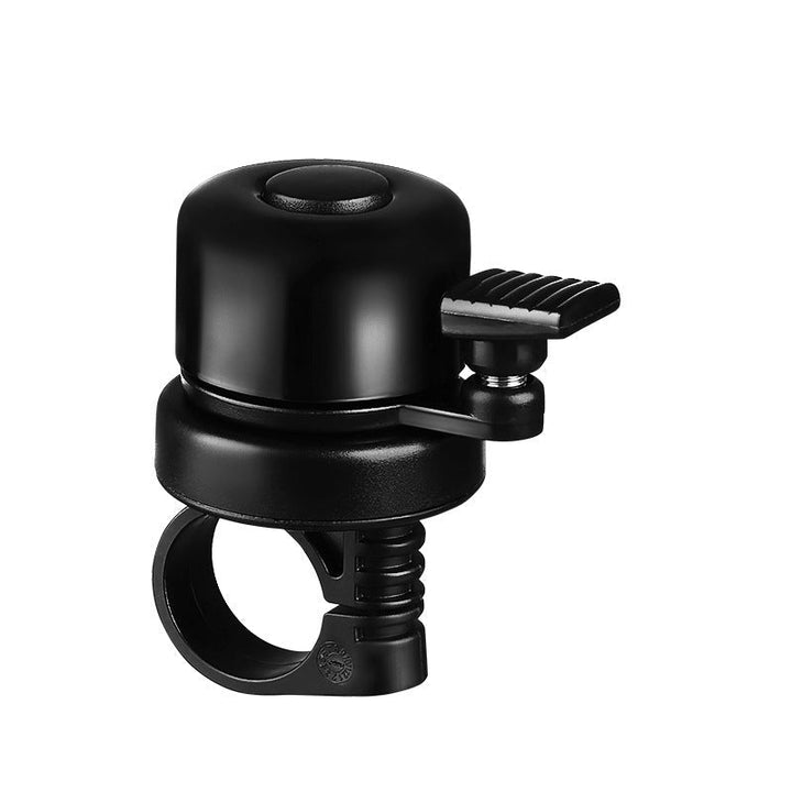 compact universal bicycle handlebar bell with quick-release clamp Stornfield