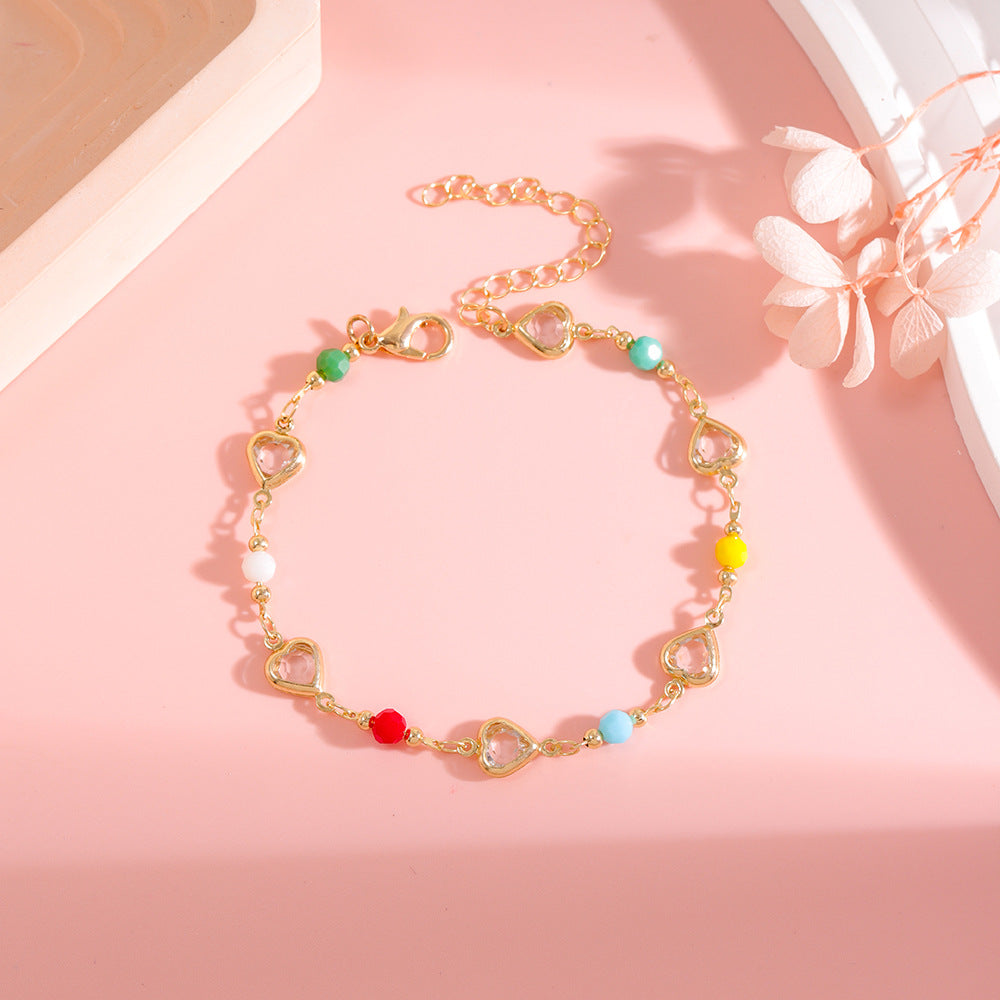 Colorful Heart Charm Bracelet Stornfield
