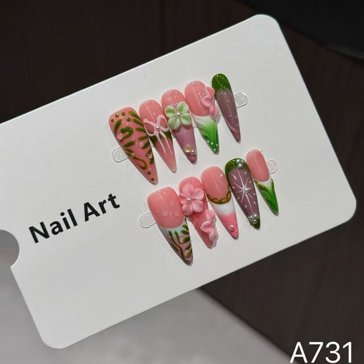 Artistic Floral Nail Art Tips