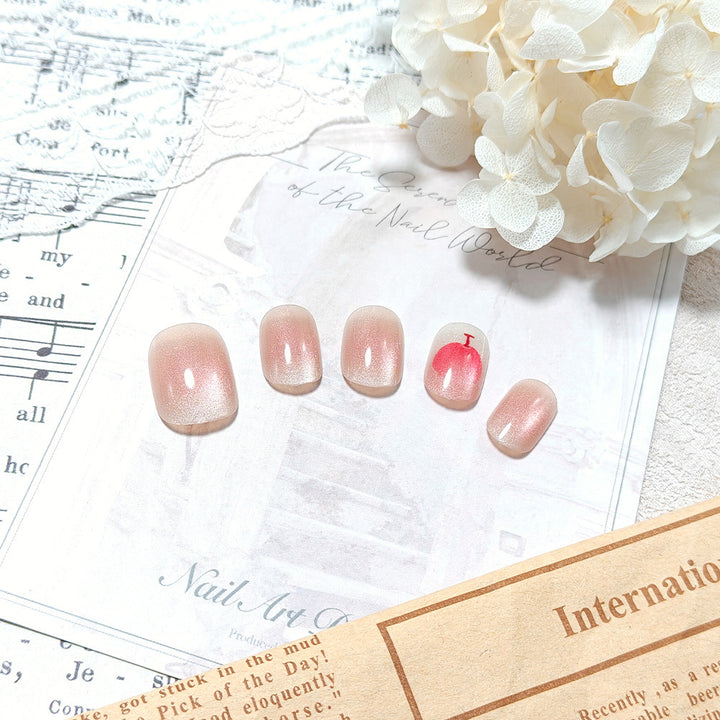 Artificial nails with delicate gradient and creative design Stornfield