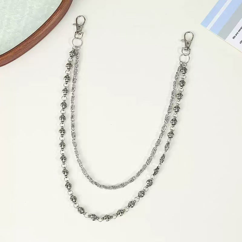 Fashionable chain belt with decorative pendants Stornfield