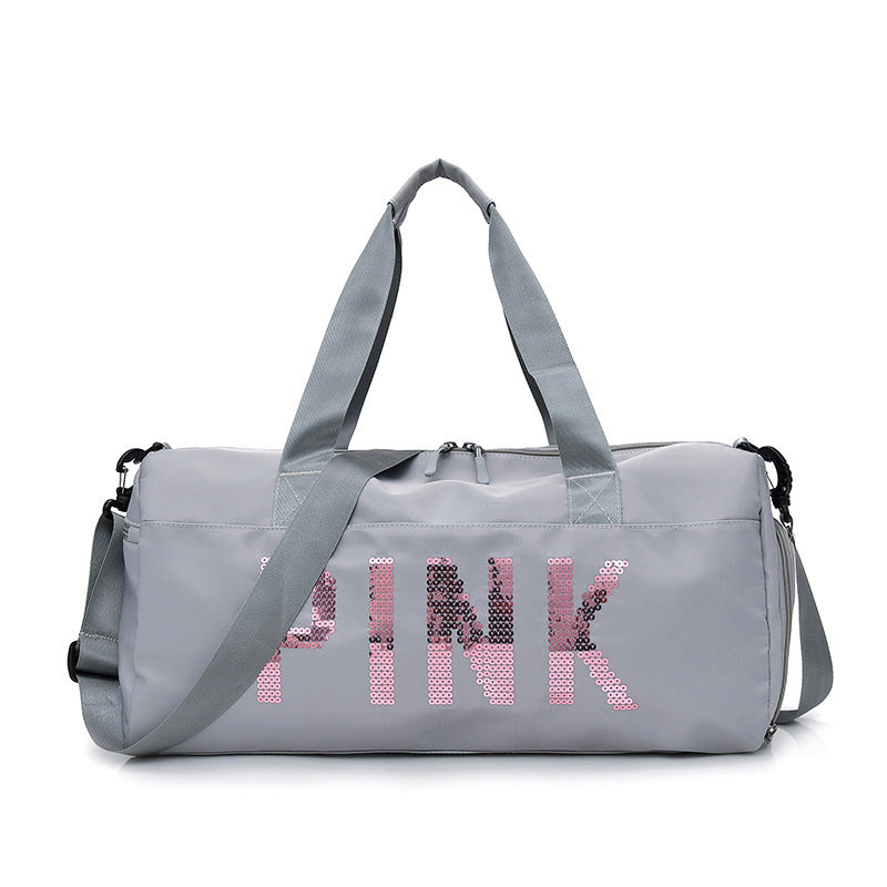 Multifunctional Sports Bag with Shiny Sequin Design Stornfield