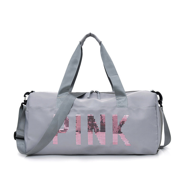Multifunctional Sports Bag with Shiny Sequin Design Stornfield