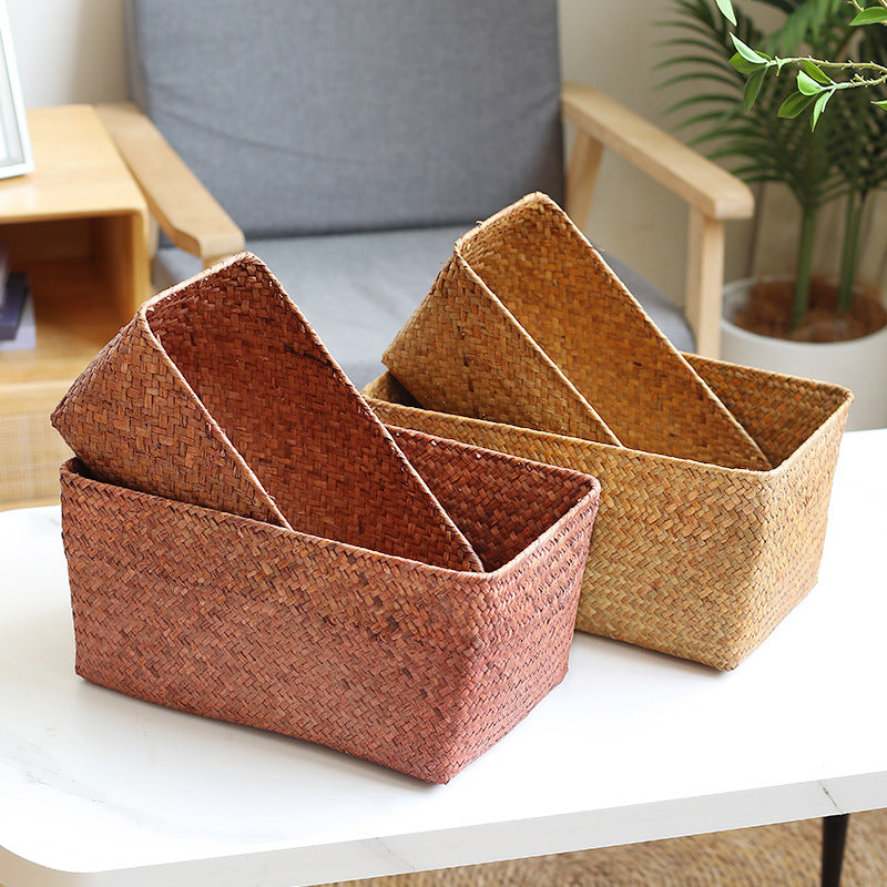Unisex storage basket made of natural materials Stornfield