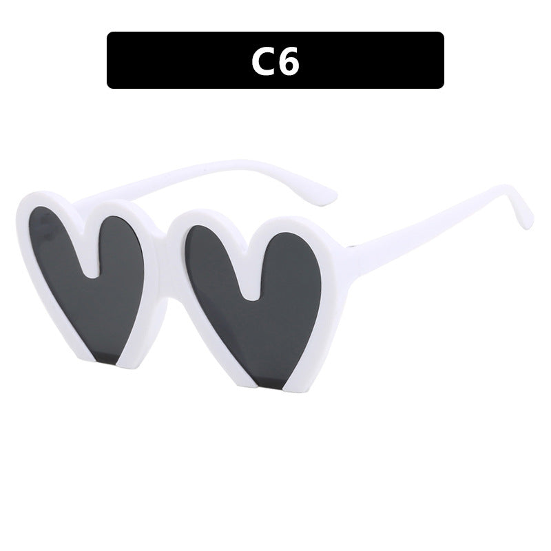 Women's Heart-Shaped Sunglasses with Durable Plastic Frame and UV Protection Stornfield
