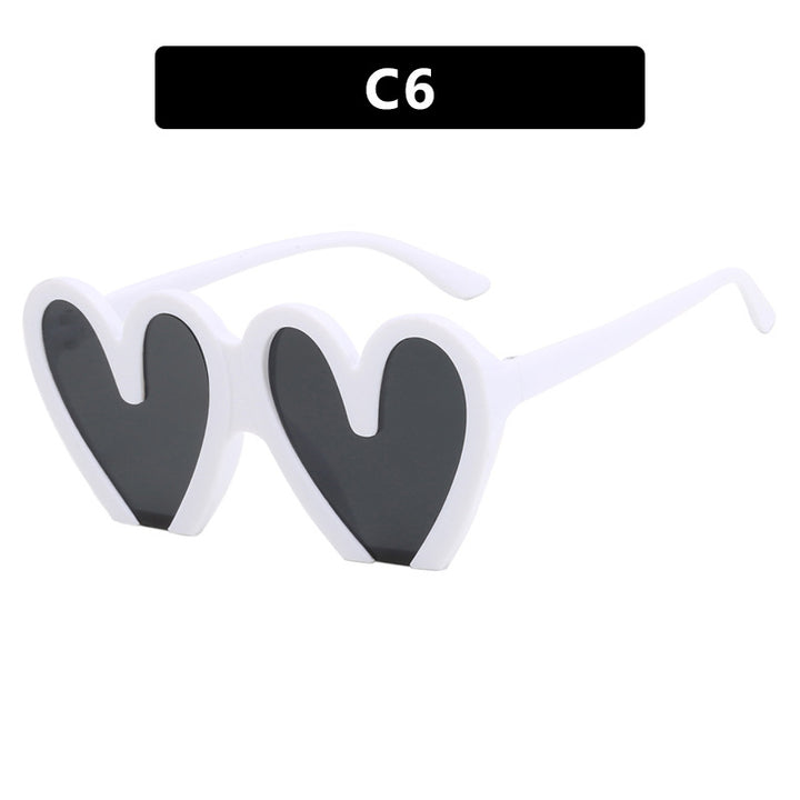 Women's Heart-Shaped Sunglasses with Durable Plastic Frame and UV Protection Stornfield