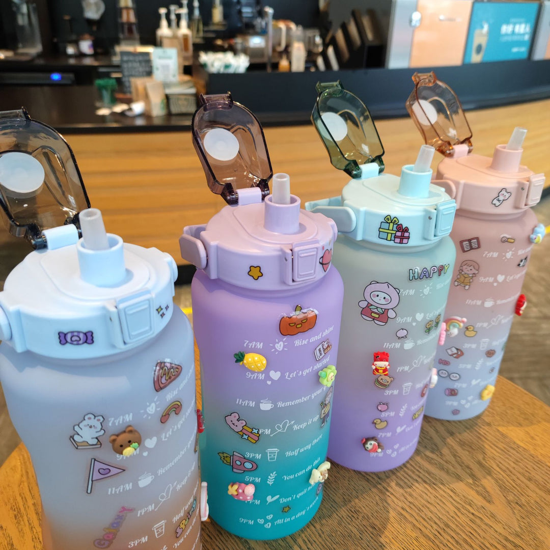 Women's Motivating Water Bottle with Interactive Sticker Set Stornfield