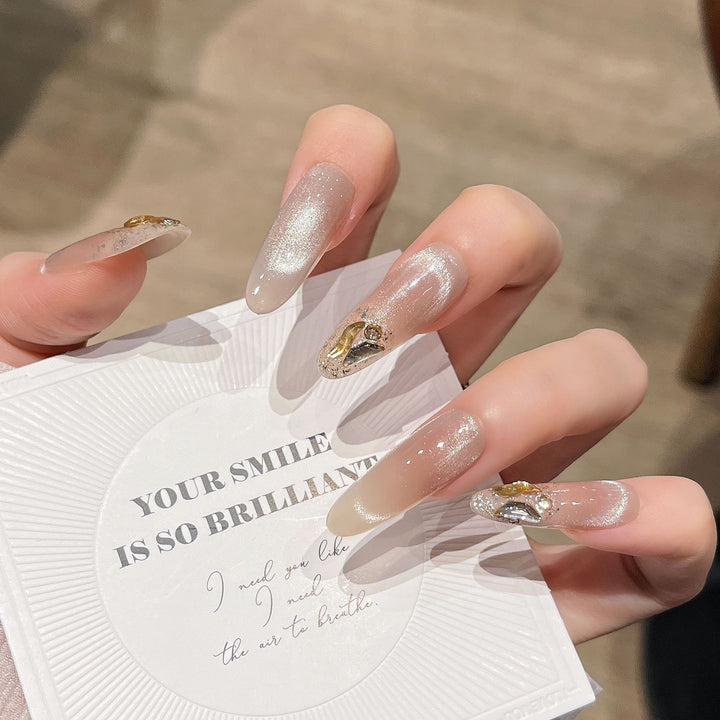 Glitter-Embellished Press-On Nail Extensions Stornfield