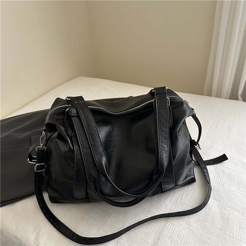 Luxurious Faux Leather Travel Tote Bag Stornfield