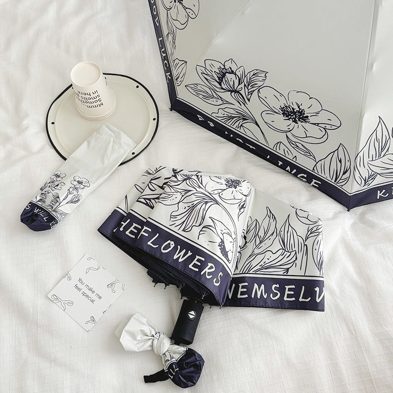 Women's Folding Umbrella with Creative Art Design Stornfield