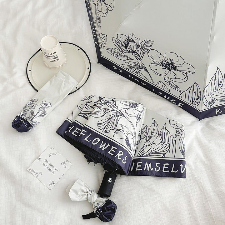 Women's Folding Umbrella with Creative Art Design Stornfield
