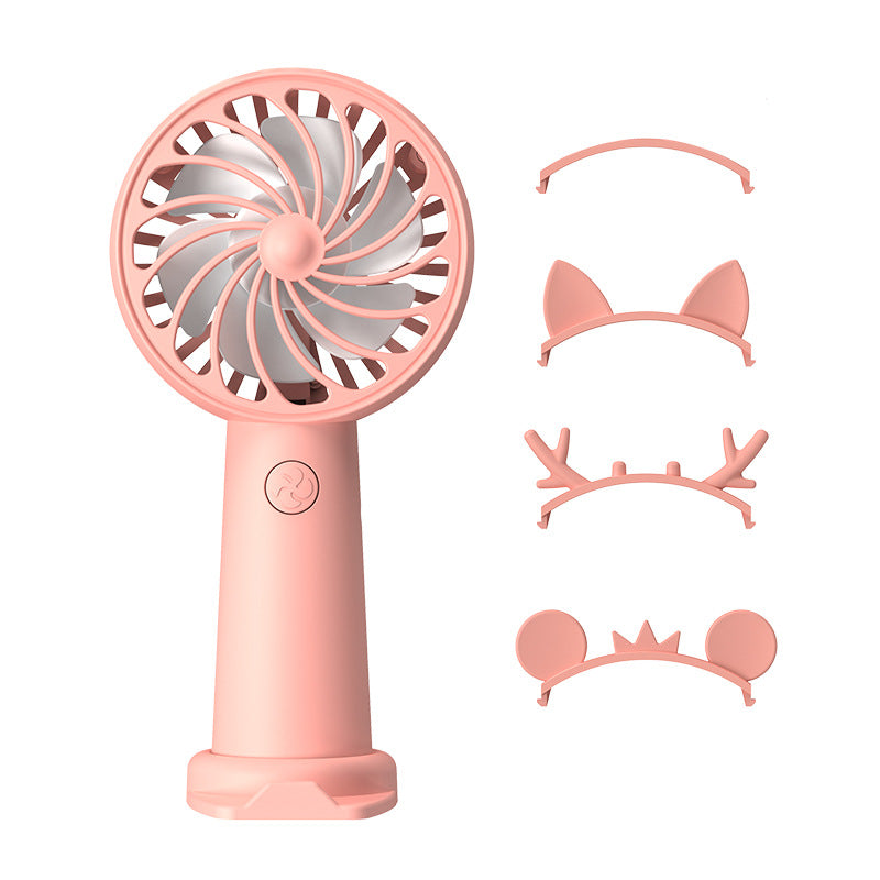 Ladies Portable Mini Hand Fan with Creative Ear Design Stornfield