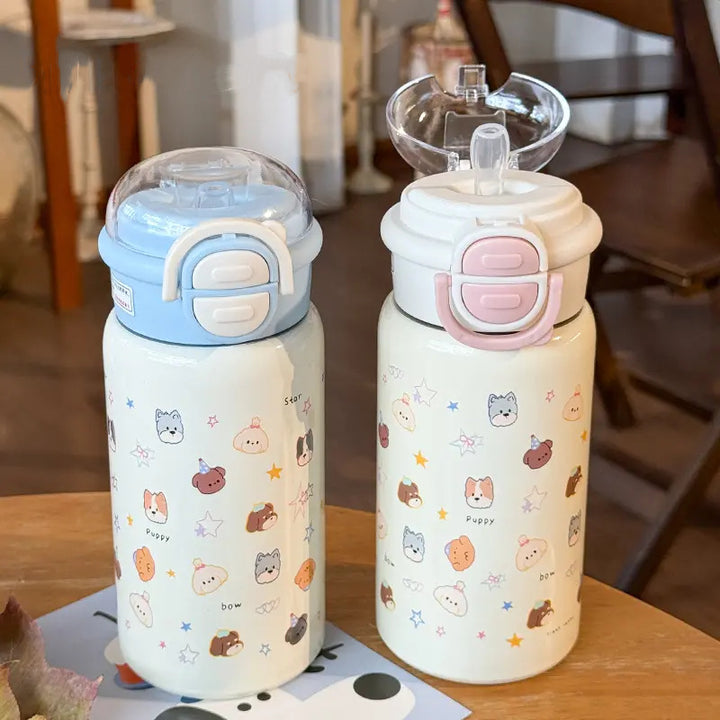 Ladies water bottle with cute animal motifs and safe closure system Stornfield