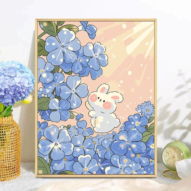 Playful Bunny Themed Wall Art Stornfield