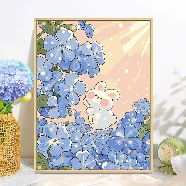 Playful Bunny Themed Wall Art Stornfield