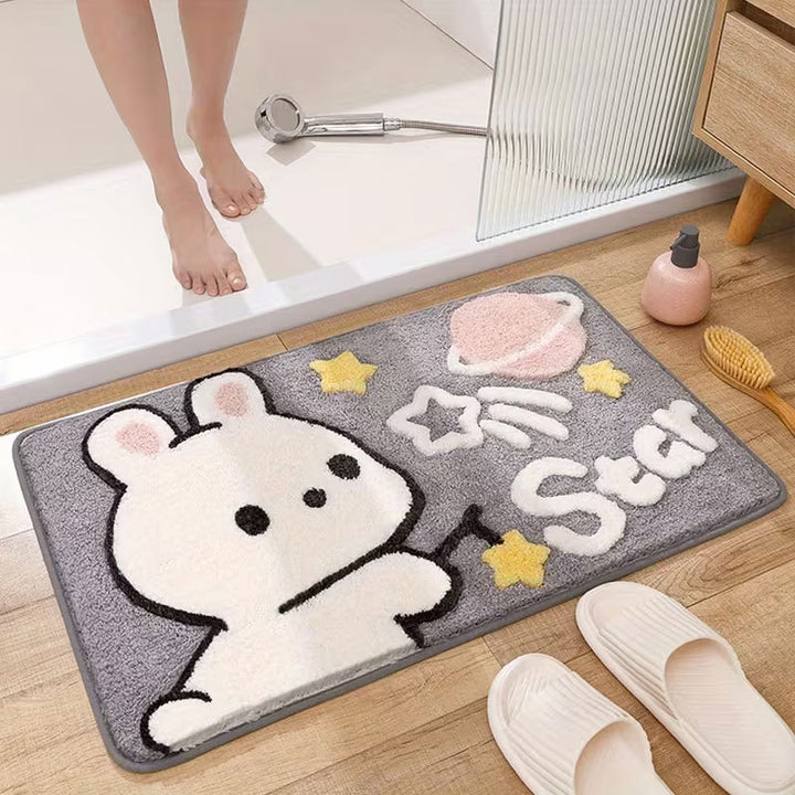 Cute Bunny Shaped Decorative Area Rug